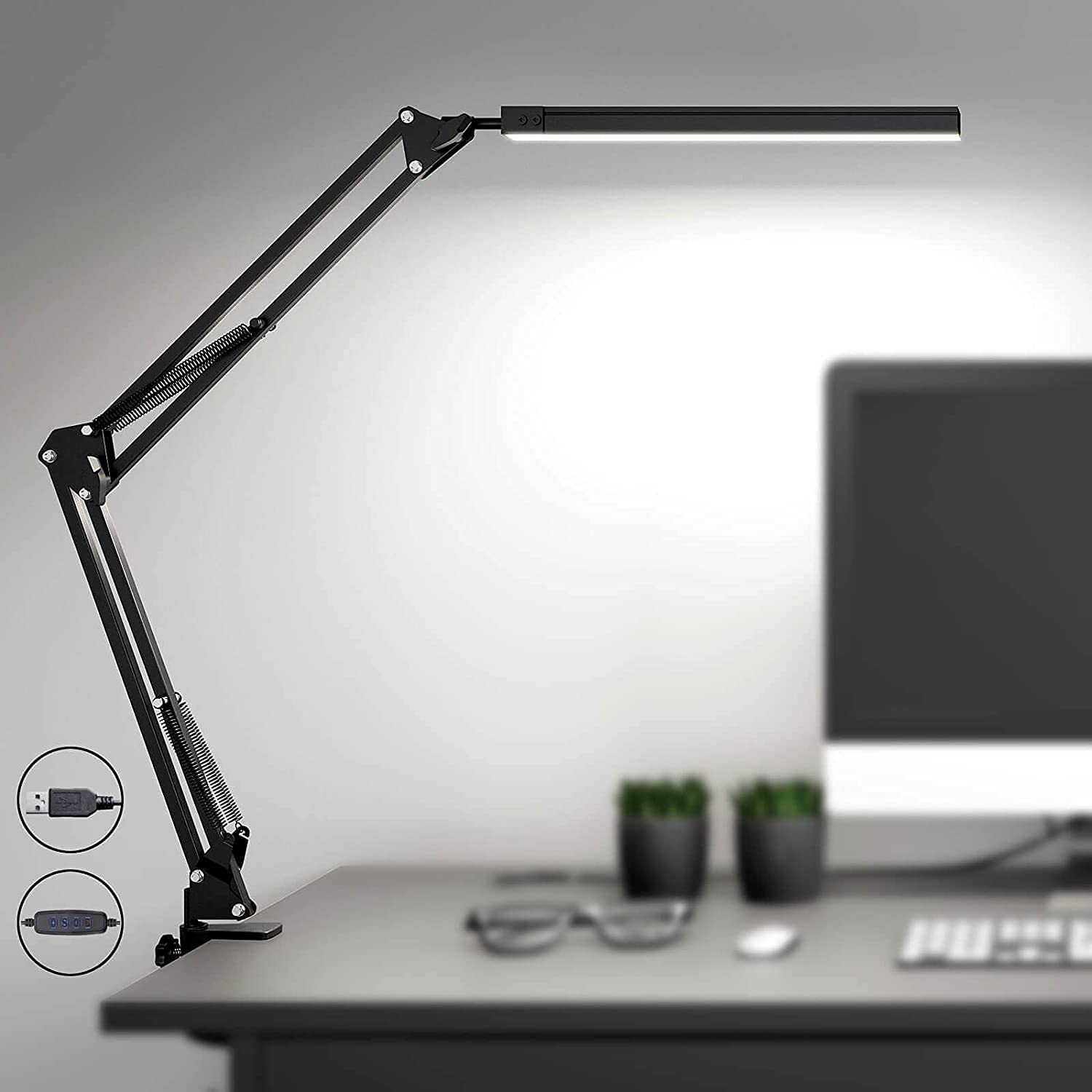 SKYLEO LED Desk Lamp with Clamp