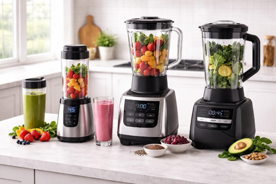 Blender on kitchen worktop