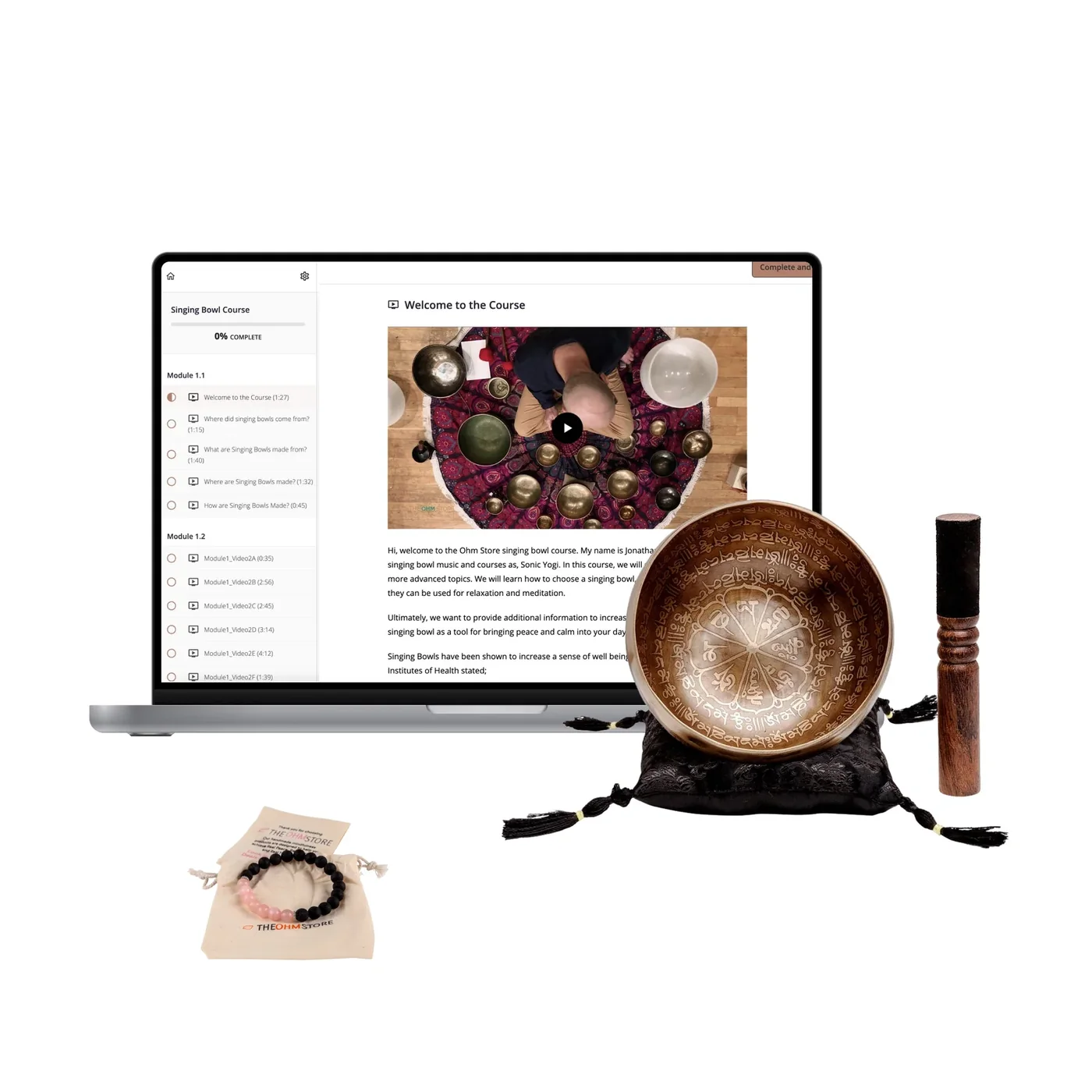 Ohm Store Tibetan Singing Bowl Set product image