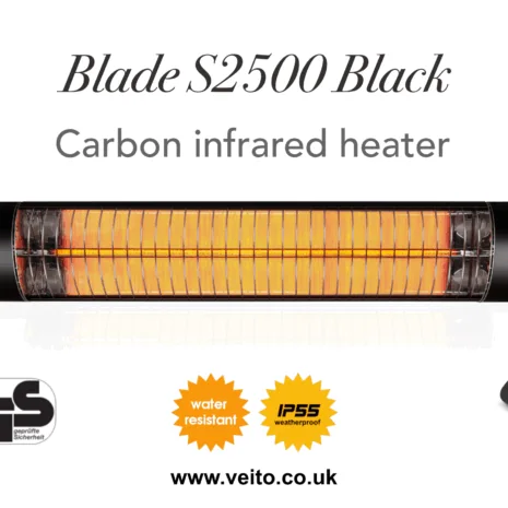 Veito Blade S2500 Black Indoor & Outdoor Heater product image